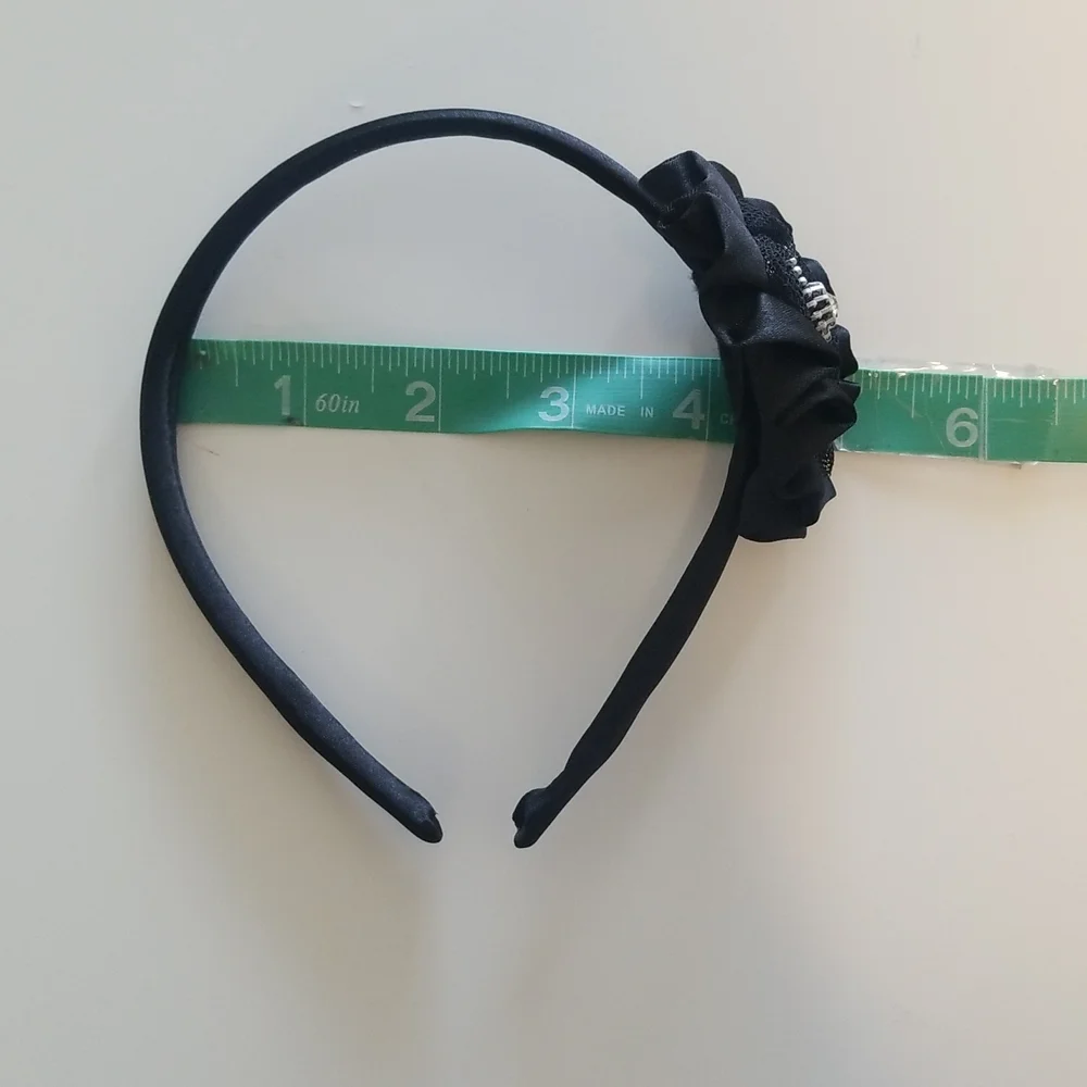 Zipper black headband Flower Hair accessories